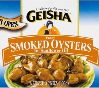 Geisha Fancy Smoked Oysters in Sunflower Oil (3.75oz)