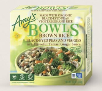 Amy’s Brown Rice Black-Eyed Peas and Veggies Bowl (9oz)