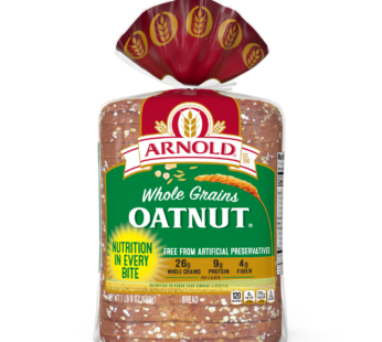 Arnold Whole Grain Oatnut Bread Sliced (1lb)