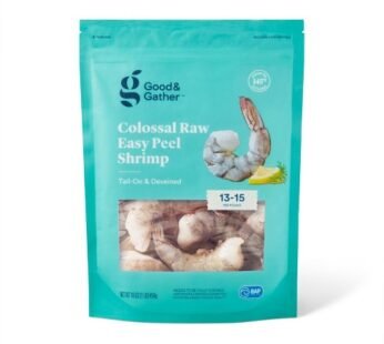 Blue Sea Raw Shrimp Tail-On Peeled Colossaal 13/15 Count per Pound (2lb)