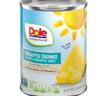 Dole Pineapple Chunks in 100% Pineapple Juice (20oz)