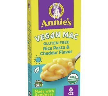 Annie’s Vegan Mac Gluten Free Rice Pasta & Cheddar Flavor (6oz)