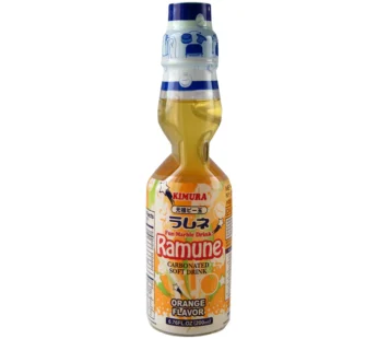 Kimura Ramune Carbonated Soft Drink Orange Flavor (200mL)