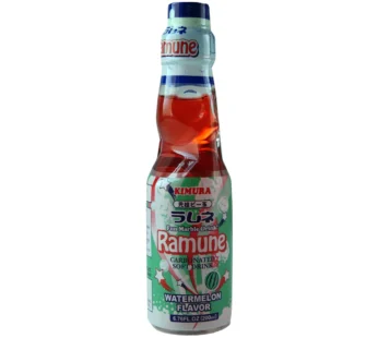 Kimura Ramune Carbonated Soft Drink Watermelon Flavor (200mL)